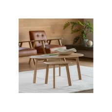 Gallery Direct Madrid Coffee Table Nest in Oak Gallery Direct Madrid Coffee Table Nest in Oak