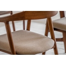 Gallery Direct Madrid Upholstered Dining Chair in Walnut (Pair) Gallery Direct Madrid Upholstered Dining Chair in Walnut (Pair)
