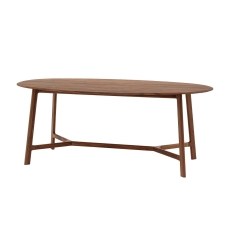 Gallery Direct Madrid Oval Dining Table in Walnut Gallery Direct Madrid Oval Dining Table in Walnut