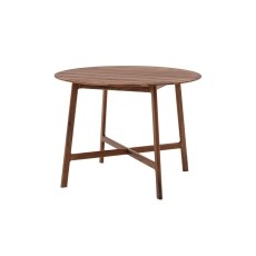 Gallery Direct Madrid Round Dining Table in Walnut Gallery Direct Madrid Round Dining Table in Walnut