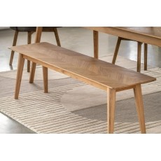 Gallery Direct Milano Oak Dining Bench Gallery Direct Milano Oak Dining Bench