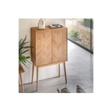 Gallery Direct Milano Oak 2 Door Cocktail Cabinet Gallery Direct Milano Oak 2 Door Cocktail Cabinet