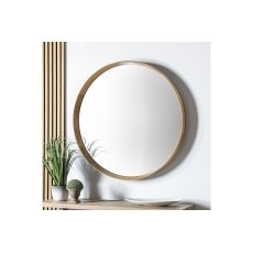 Gallery Direct Keaton Round Mirror Oak 735x735mm Gallery Direct Keaton Round Mirror Oak 735x735mm