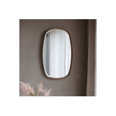 Gallery Direct Keaton Mirror Walnut 900x550mm Gallery Direct Keaton Mirror Walnut 900x550mm
