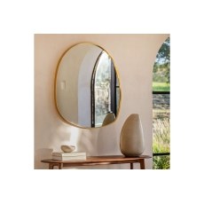 Gallery Direct Holworth Pebble Mirror Gold 700x900mm Gallery Direct Holworth Pebble Mirror Gold 700x900mm