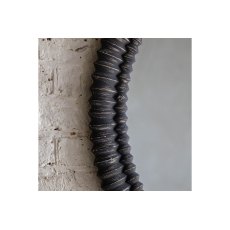 Gallery Direct Pimlico Round Mirror Black Wash 900mm Gallery Direct Pimlico Round Mirror Black Wash 900mm