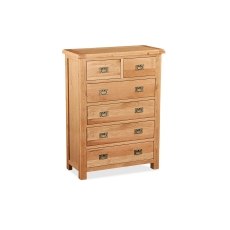 Salisbury Waxed Premium Oak 2 Over 4 Chest Of Drawers Salisbury Waxed Premium Oak 2 Over 4 Chest Of Drawers