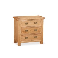 Salisbury Waxed Premium Oak 3 Drawer Chest Of Drawers Salisbury Waxed Premium Oak 3 Drawer Chest Of Drawers
