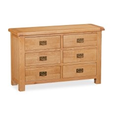 Salisbury Waxed Premium Oak 6 Drawer Chest Of Drawers Salisbury Waxed Premium Oak 6 Drawer Chest Of Drawers