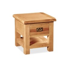 Salisbury Waxed Premium Oak Lamp Table With Drawer Salisbury Waxed Premium Oak Lamp Table With Drawer