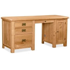 Salisbury Waxed Premium Oak Double Desk Salisbury Waxed Premium Oak Double Desk