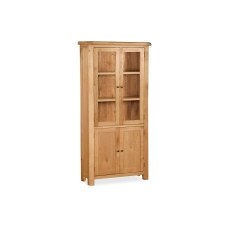 Salisbury Waxed Premium Oak Display Cabinet Salisbury Waxed Premium Oak Display Cabinet