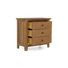 Burford Country Oak 3 Drawer Chest of Drawers Burford Country Oak 3 Drawer Chest of Drawers