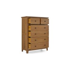 Burford Country Oak 6 Drawer Chest of Drawers Burford Country Oak 6 Drawer Chest of Drawers