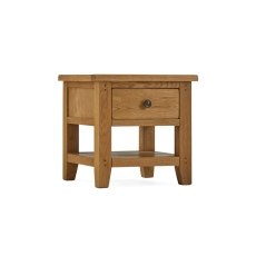 Burford Country Oak Lamp Table with Drawer Burford Country Oak Lamp Table with Drawer