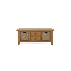 Burford Country Oak Large Coffee Table with Basket Burford Country Oak Large Coffee Table with Basket