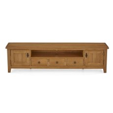 Burford Country Oak 210cm Extra Large TV Unit Burford Country Oak 210cm Extra Large TV Unit