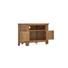 Burford Country Oak Corner TV Unit with Door Burford Country Oak Corner TV Unit with Door