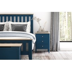 Marlow Oak Painted Navy Blue Bed Frame Marlow Oak Painted Navy Blue Bed Frame