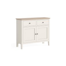 Marlow Oak Painted Coconut White 2 Door Small Sideboard Marlow Oak Painted Coconut White 2 Door Small Sideboard