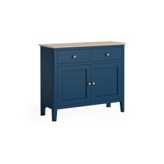 Marlow Oak Painted Navy Blue 2 Door Small Sideboard Marlow Oak Painted Navy Blue 2 Door Small Sideboard