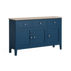 Marlow Oak Painted Navy Blue Large Sideboard Marlow Oak Painted Navy Blue Large Sideboard