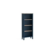 Marlow Oak Painted Navy Blue Slim Bookcase Marlow Oak Painted Navy Blue Slim Bookcase