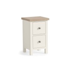 Modern Country Painted Oak Coconut White Narrow Bedside Table Modern Country Painted Oak Coconut White Narrow Bedside Table