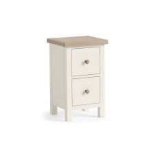 Modern Country Painted Oak Coconut White Narrow Bedside Table Modern Country Painted Oak Coconut White Narrow Bedside Table