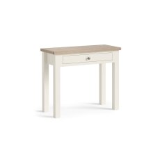 Modern Country Painted Oak Coconut White Single Drawer Dressing Table Desk Modern Country Painted Oak Coconut White Single Drawer Dressing Table Desk