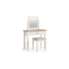 Modern Country Painted Oak Coconut White Single Drawer Dressing Table Desk Modern Country Painted Oak Coconut White Single Drawer Dressing Table Desk