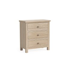 Modern Country Oak 3 Drawer Chest of Drawers Modern Country Oak 3 Drawer Chest of Drawers