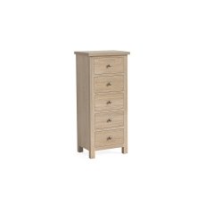 Modern Country Oak 5 Drawer Tall Chest of Drawers Modern Country Oak 5 Drawer Tall Chest of Drawers