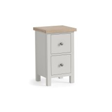 Modern Country Painted Oak Stone Grey Narrow Bedside Table Modern Country Painted Oak Stone Grey Narrow Bedside Table
