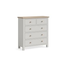 Modern Country Painted Oak Stone Grey 2 Over 3 Chest of Drawers Modern Country Painted Oak Stone Grey 2 Over 3 Chest of Drawers
