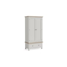 Modern Country Painted Oak Stone Grey Gents Wardrobe Modern Country Painted Oak Stone Grey Gents Wardrobe