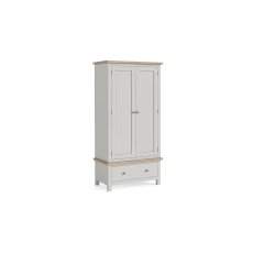 Modern Country Painted Oak Stone Grey Gents Wardrobe Modern Country Painted Oak Stone Grey Gents Wardrobe
