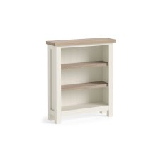 Modern Country Painted Oak Coconut White Low Bookcase Modern Country Painted Oak Coconut White Low Bookcase