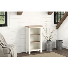 Modern Country Painted Oak Coconut White Mini Bookcase Modern Country Painted Oak Coconut White Mini Bookcase