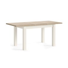 Modern Country Painted Oak Coconut White Extending Dining Table Modern Country Painted Oak Coconut White Extending Dining Table