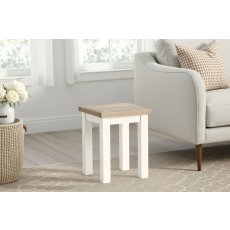 Modern Country Painted Oak Coconut White Lamp Table Modern Country Painted Oak Coconut White Lamp Table