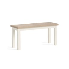 Modern Country Painted Oak Coconut White Dining Bench Modern Country Painted Oak Coconut White Dining Bench