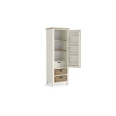 Modern Country Painted Oak Coconut White Larder Unit Modern Country Painted Oak Coconut White Larder Unit