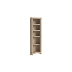 Modern Country Oak Slim Bookcase Modern Country Oak Slim Bookcase