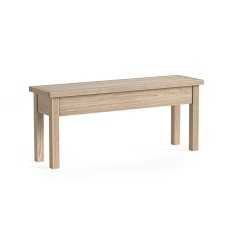 Modern Country Oak Shallow Storage Bench Modern Country Oak Shallow Storage Bench