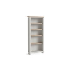 Modern Country Painted Oak Stone Grey Large Bookcase Modern Country Painted Oak Stone Grey Large Bookcase