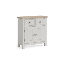 Modern Country Painted Oak Stone Grey Small Sideboard Modern Country Painted Oak Stone Grey Small Sideboard