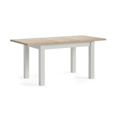 Modern Country Painted Oak Stone Grey Extending Dining Table Modern Country Painted Oak Stone Grey Extending Dining Table