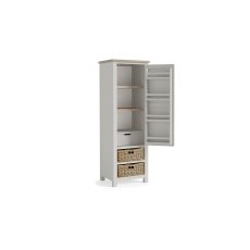 Modern Country Painted Oak Stone Grey Larder Unit Modern Country Painted Oak Stone Grey Larder Unit