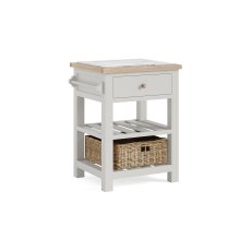 Modern Country Painted Oak Stone Grey Small Kitchen Island Unit Modern Country Painted Oak Stone Grey Small Kitchen Island Unit